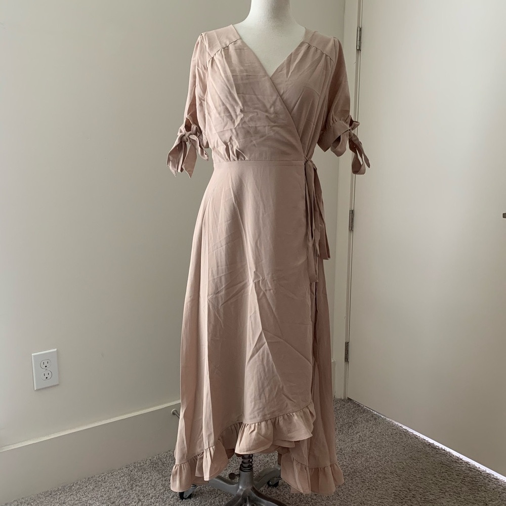 Our Heritage NWT Wrap Midi Wrap Dress - Picture 2 of 7